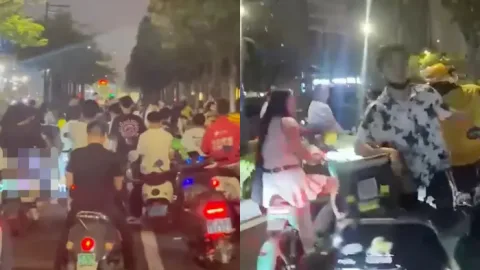 外卖小哥被女子骂