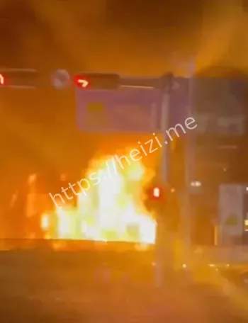 货车除锈剂失火爆炸