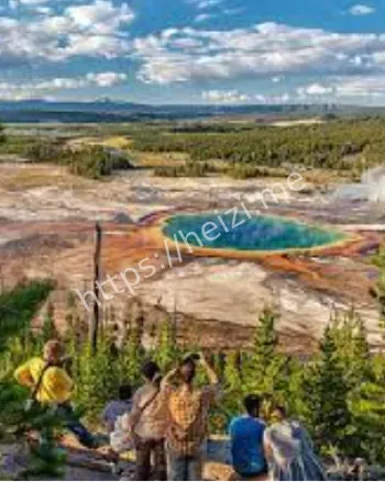 黄石公园热泉色彩